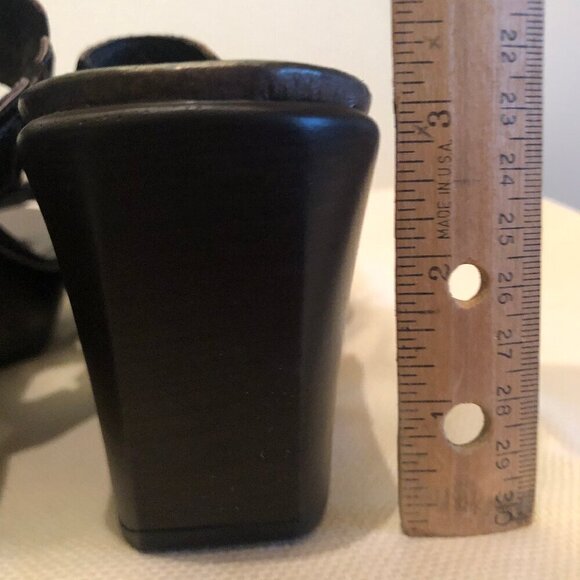 NEW (NWOT) NAOT Treasure dark brown leather sandals sz 41/10 - Picture 12 of 16